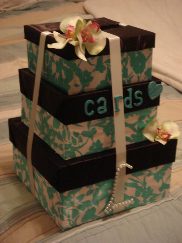 Post Your card Receiving Box...or other item you are using! :  wedding Cardbox