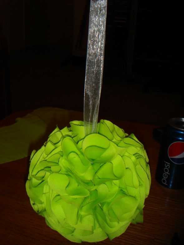 How to make fabric pomanders... :  wedding diy fabric pomanders Final
