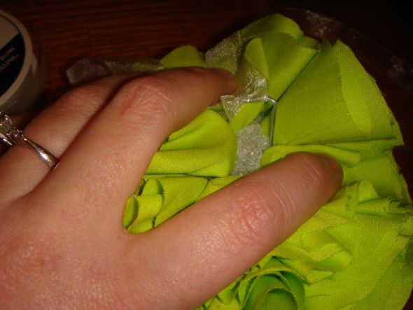 How to make fabric pomanders... :  wedding diy fabric pomanders Step 11