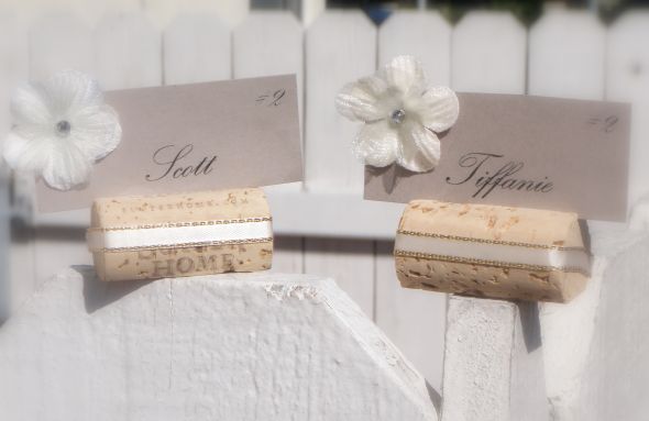 Wine Cork Place Card Holders Set of 50 wedding place card 1 place card