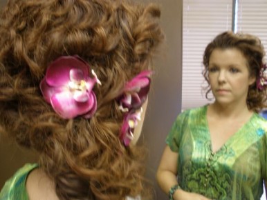 My beachy wedding hair (trial).  Thoughts? :  wedding Xfer 1001 009