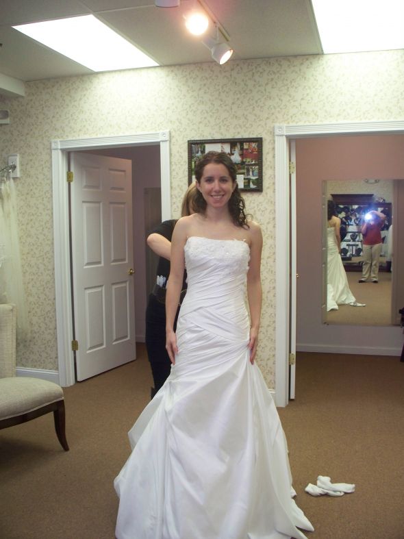 Well, here it is. :  wedding dress second dress worry second thoughts 011