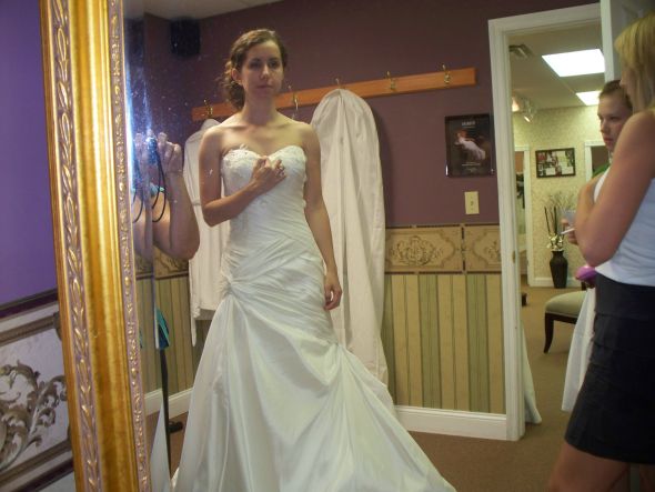 Looking for honest feedback; is dress too fancy for venue? :  wedding dress rustic fancy fitting wedding dress opinion 100 1983