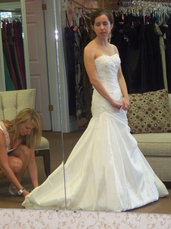 Looking for honest feedback; is dress too fancy for venue? :  wedding dress rustic fancy fitting wedding dress opinion 100 1988