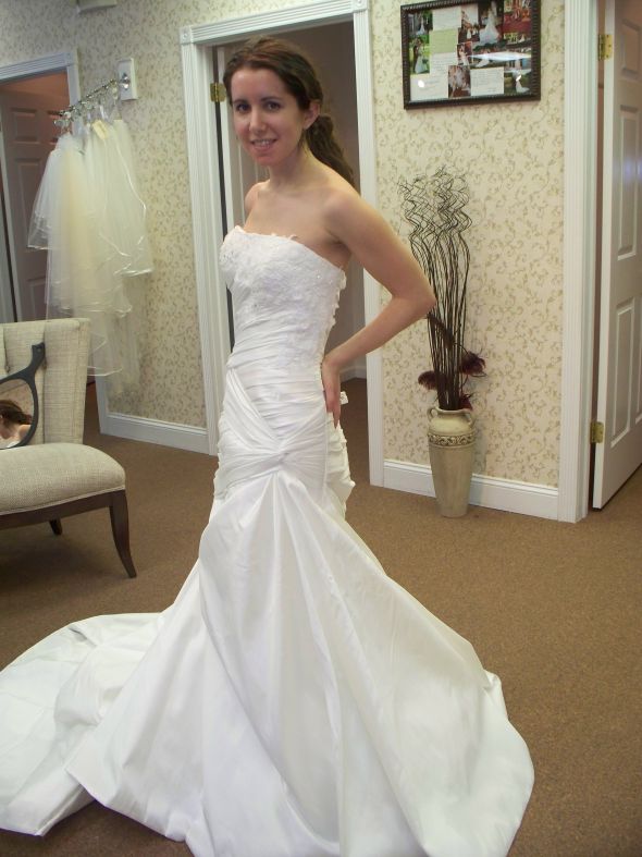 Well, here it is. :  wedding dress second dress worry second thoughts Dress 0051