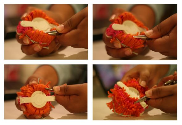 Heart Pom Pom Garland :  wedding teal diy Pom Pom 5