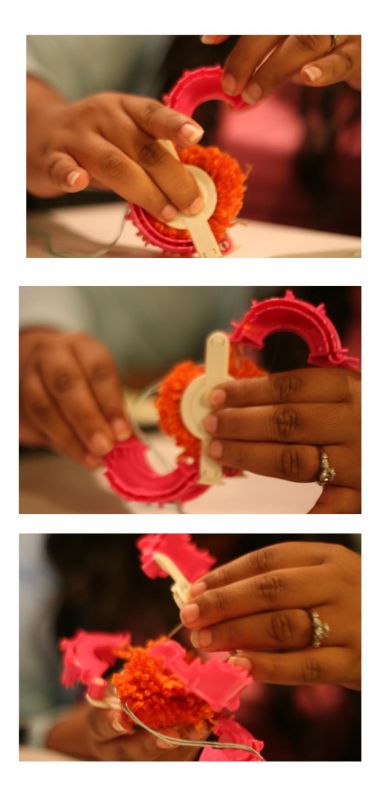 Heart Pom Pom Garland :  wedding teal diy Pom Pom 8
