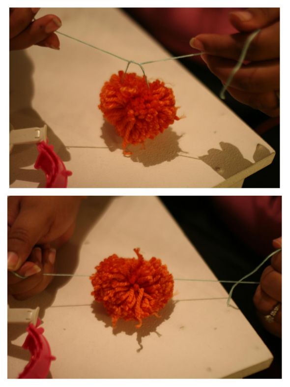 Heart Pom Pom Garland :  wedding teal diy Pom Pom 9