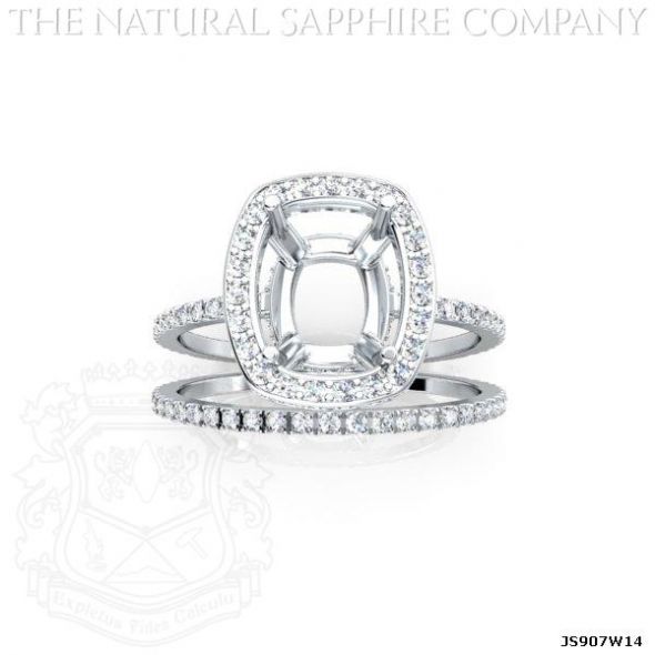 Do any of you waiting brides have dream rings? Pics please!!!! :  wedding The Natural Sapphire Company  Nsc Js Ring  JS907W14 SapphireMountingRing 2