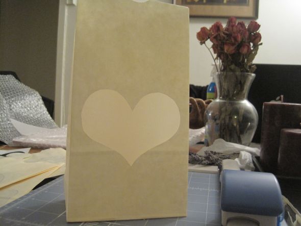 personal paper bag luminaries :  wedding paper bag luminaries ceremony reception IMG 3005