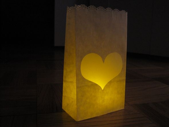 personal paper bag luminaries