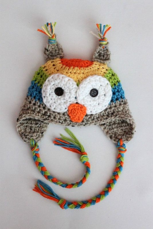 Repeat Crafter Me: Crochet Owl Hat.