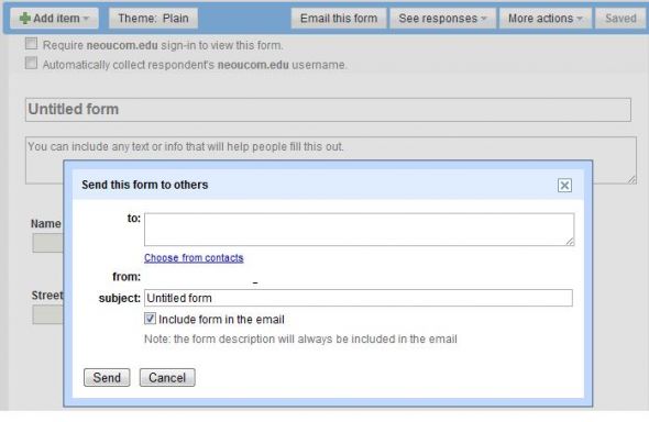 how to word: eSTD + google docs address form ??? :  wedding Form