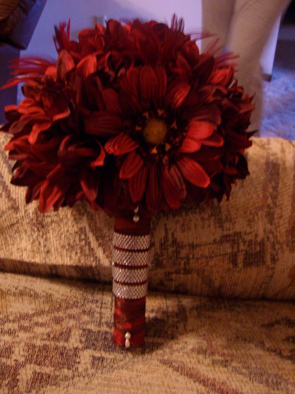 Fake Flowers :  wedding fake flowers bouquet SANY1012
