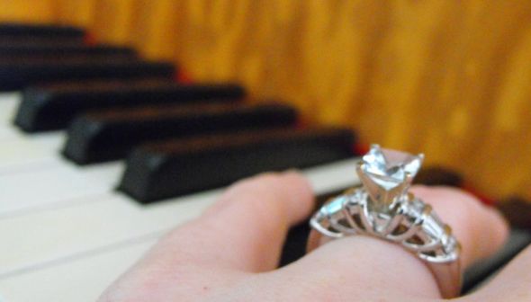 Well... Uh... HE DID IT!!! I'm going to be a Mrs!!!! (With ring pic!) :  wedding Ring01