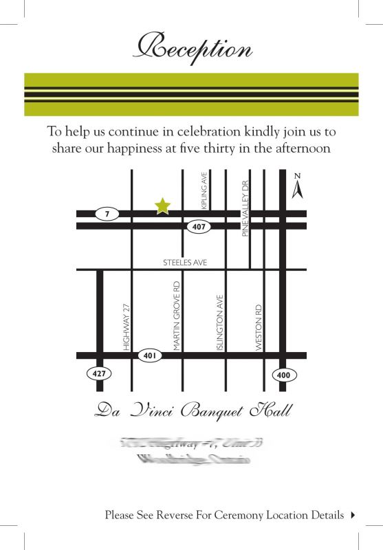 Wedding map : wedding Nancy Directions Stripe
