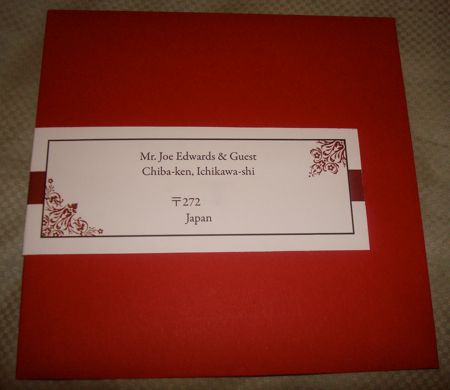 Can I see your invitations bee's? : wedding paper invitations stationary Envelopewithwraparaound
