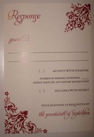 Can I see your invitations bee's? : wedding paper invitations stationary Rsvp