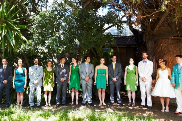 Mismatched Bridesmaid Dresses in Fall?? :  wedding bridesmaid dress fall autumn mismatched Robin And Matt 198