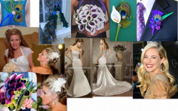 Purple Green wedding colors purple green inspiration Inspiration Board