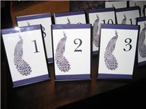 HELP! Anyone else's colors green and purple? :  wedding green purple Table Numbers
