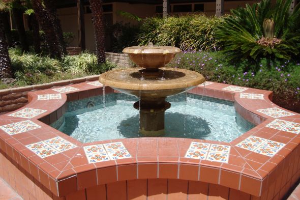 Lets see everyones venue :  wedding venue reception decor Fountain