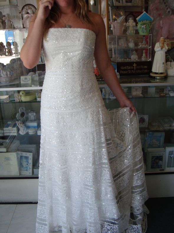 Show me your LACE wedding dress!!! :  wedding allure 8764 1 allure 8764 bridal gown lace Libby