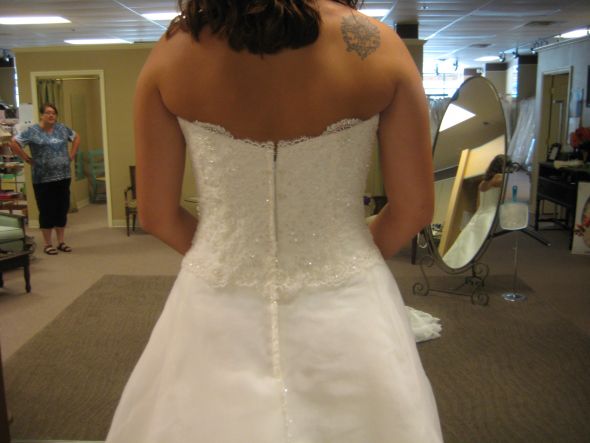 Tried MY dress on this past Monday! :  wedding IMG 0284