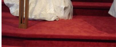 Church with dark red carpet, what color decor?? :  wedding SUMC Carpet
