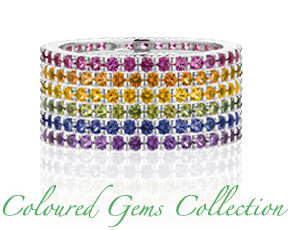 Amethyst Wedding Band :  wedding Colored Gems