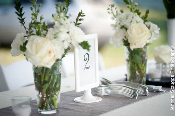 6 dozen clear votives :  wedding Table