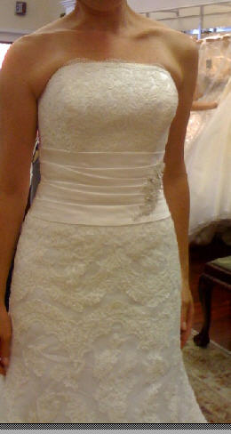 My dress! (AKA pictures of me without a head) :  wedding dress Dress