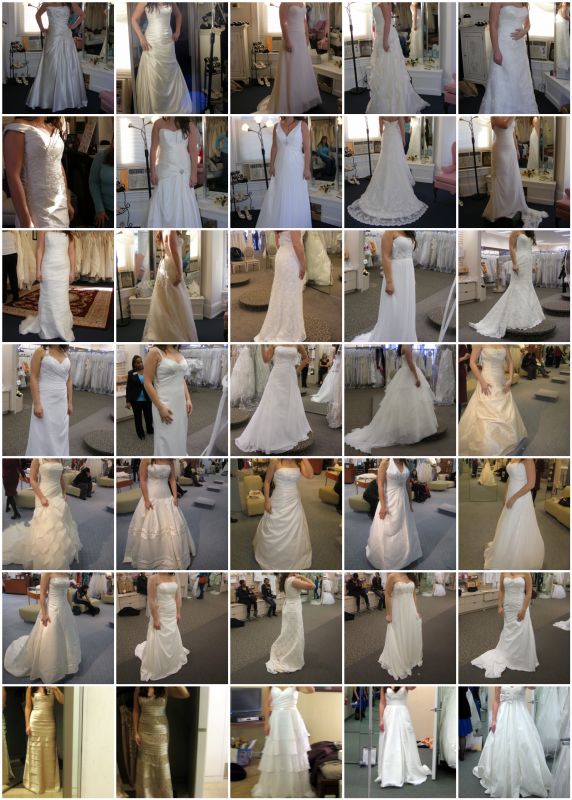 How many did you try on before the one? :  wedding Dressmosaic