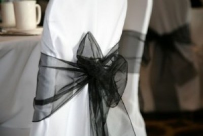 Are tulle chair sashes NOT modern looking? :  wedding 383
