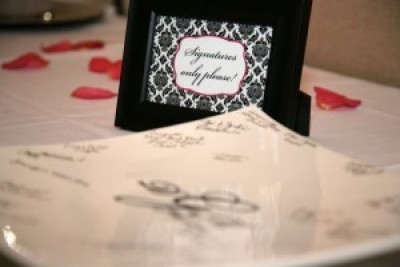 Unique Guestbook Alternatives? :  wedding guest book reception diy 394