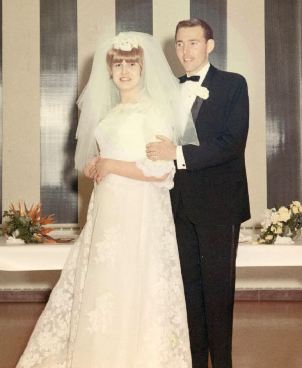 Grandma & Grandpa on their wedding day: Share your family wedding photos! :  wedding photos antique family pictures Mom  Dad   Wedding
