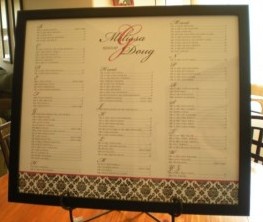 Can I see your DIY seating charts? :  wedding Wedding Week 004