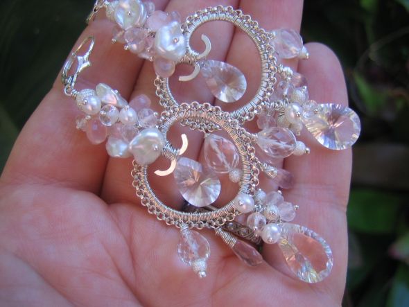 My Custom Etsy Earrings Are DONE!  (photos!) :  wedding Il Fullxfull.155252297