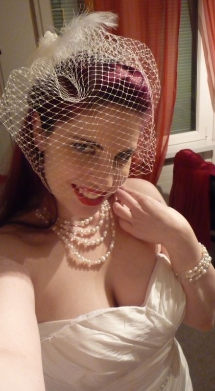 Finally! Me in my dress with all accessoires and styling! :  wedding Bestbearbeitet6