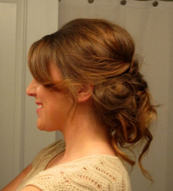 Hair and makeup trial!! :  wedding hair makeup trial Hair 002