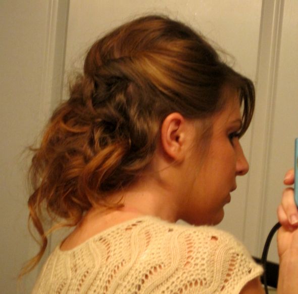 Hair and makeup trial!! :  wedding hair makeup trial Hair 003