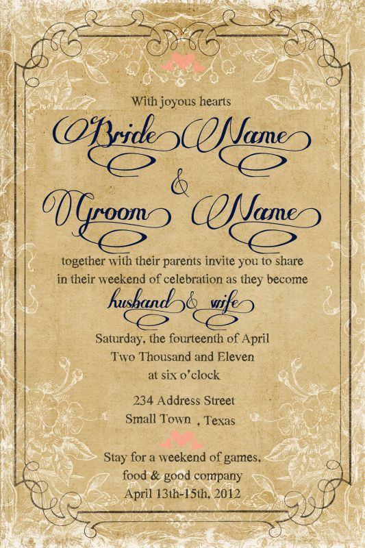 Which Invitation? :  wedding invitations invites paper Invite 001 Anonymous A