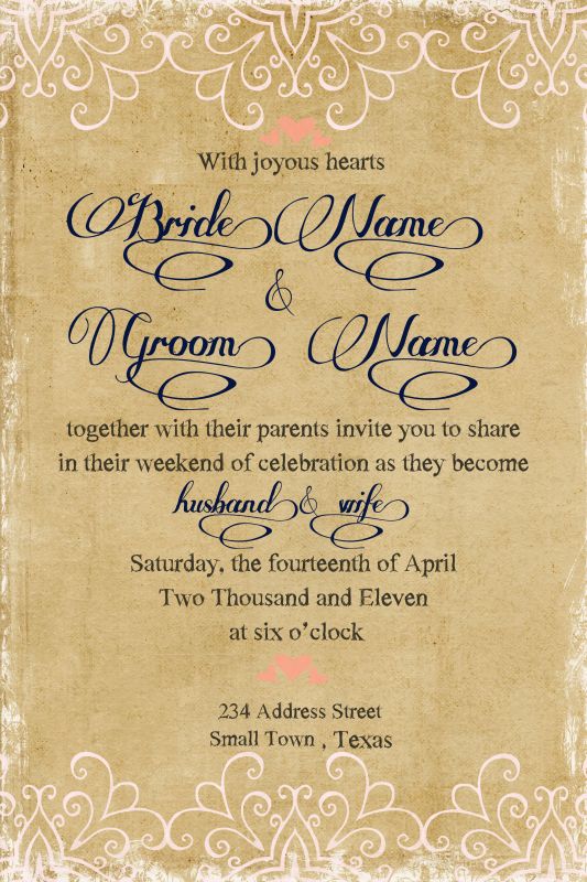 Which Invitation? :  wedding invitations invites paper Invite 002 Anonymous A
