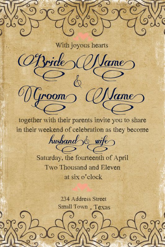 Which Invitation? :  wedding invitations invites paper Invite 003 Anonymous A