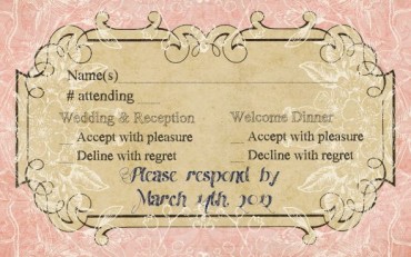 Is this invite suite too girly and fancy?? :  wedding invitations invitation suite paper invitation Official Anon Reply Back