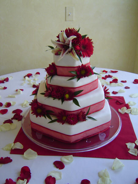 wedding Cake Instead of have the white part of the tiers be plan it is 