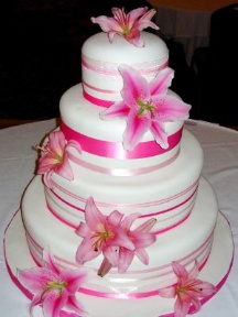 How much did your cake cost? (Also, pics?) :  wedding Type Flowers On Cake