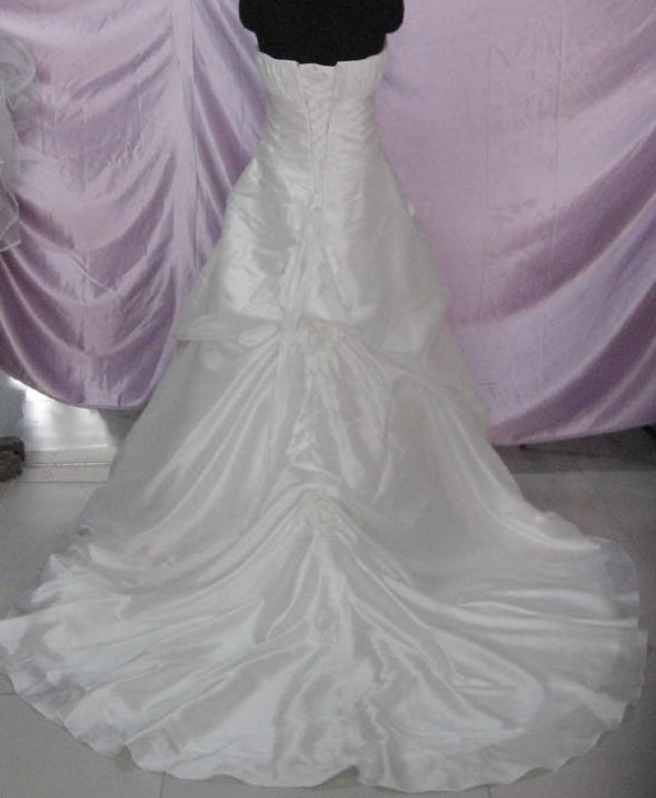 Bought Chinese online dress - A+ experience :  wedding chinese dressmaker online gianinarbridal Dress Back View