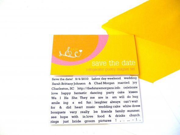 Where Did You Get Your Save-The-Dates? :  wedding save the dates 1 P1020322