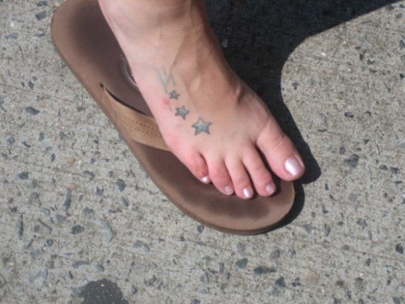 How many tatts do you have? : wedding Foot